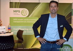 Jasper van Diemen was at the fair on behalf of MPS. MPS now also promoted their ability to calculate a CO2 footprint with their Hortifootprint calculator.                       